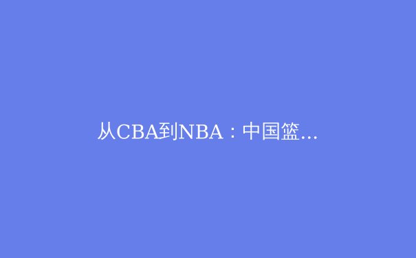 从CBA到NBA：中国篮球青训体系的深刻变革与未来挑战 - 4